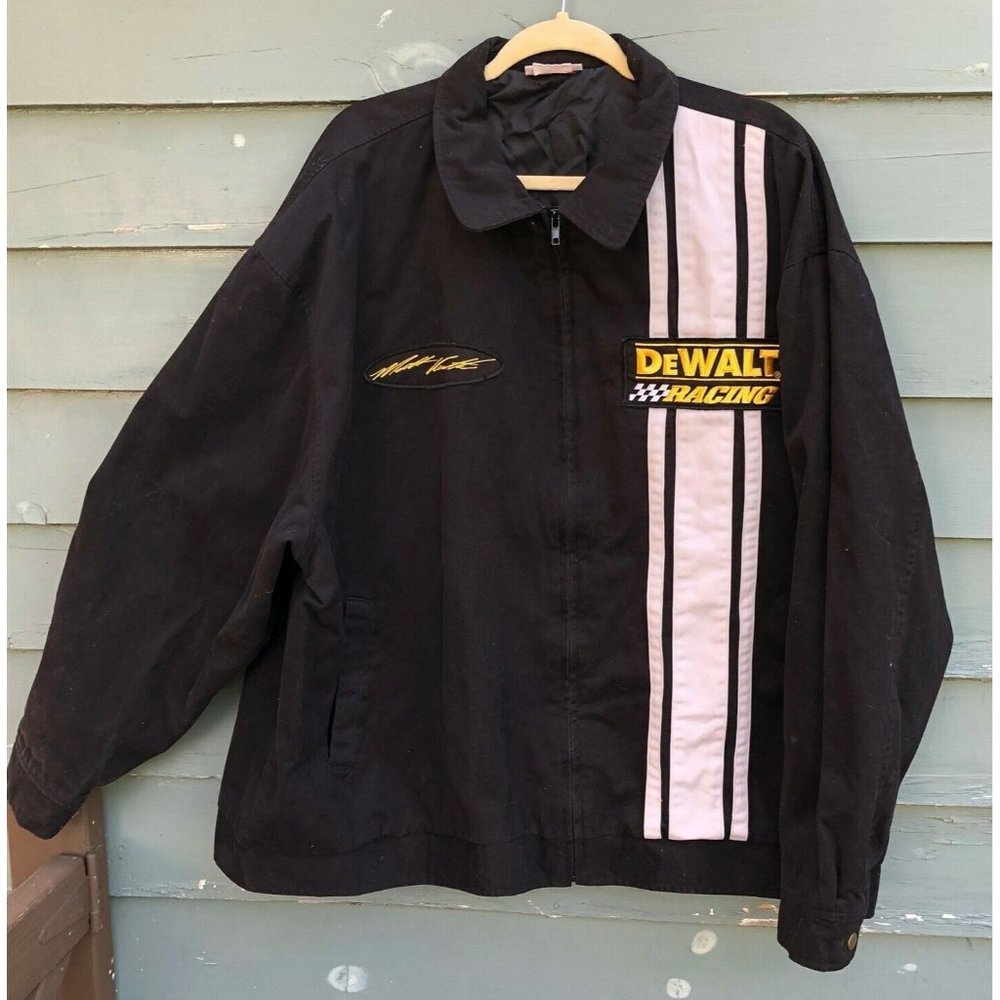 MATT KENSETH BLACK JACKET COAT DEWALT RACING